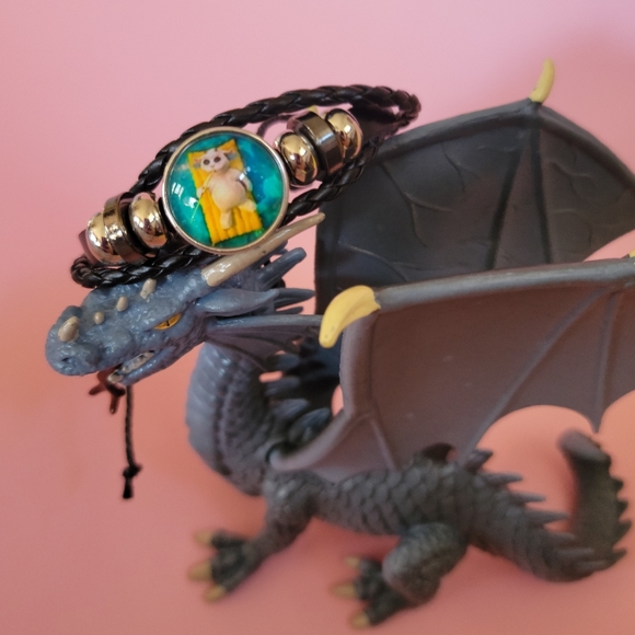 Handmade Twenty One Pilots NED Chlorine Vegan Leather Snap Charm Bracelet - Picture 2 of 6